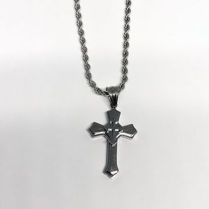 Stainless steel cross necklace